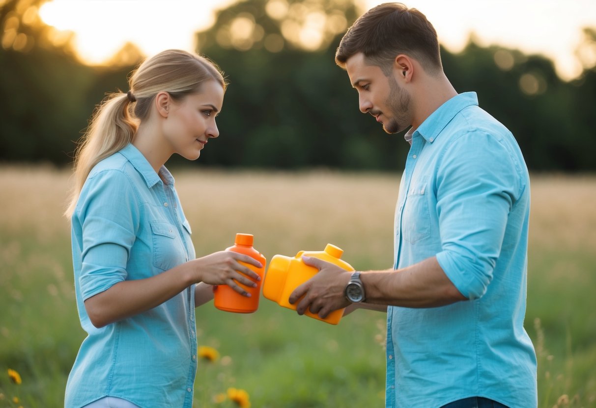 A couple dividing chores evenly, setting boundaries